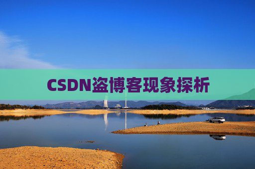 CSDN盗博客现象探析